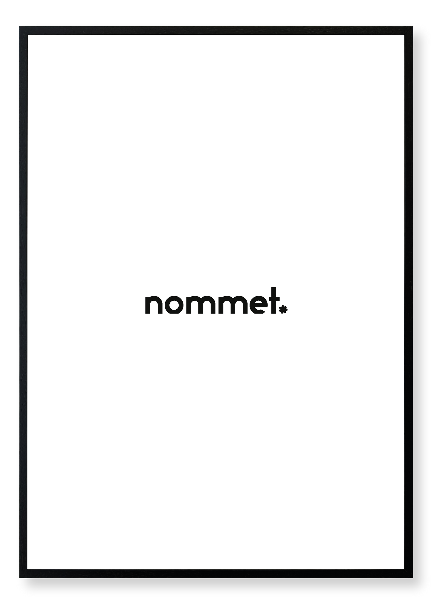 Black Wood Frame - Solid wood