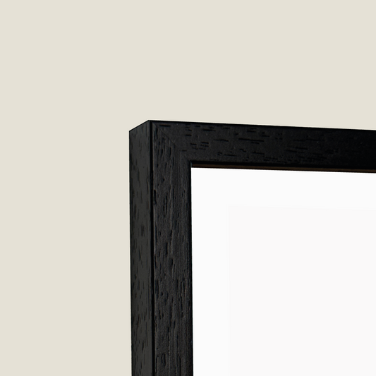 Ayous sort - Solid træ ramme